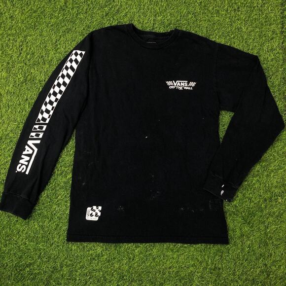 Vans Other - Retro Navy Vans Graphic Long-sleeve Tee